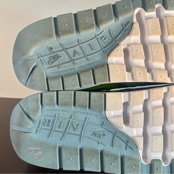 Nike Air Max Blue Green Women's Sneakers with Visible Air Cushioning - Picture 11 of 12